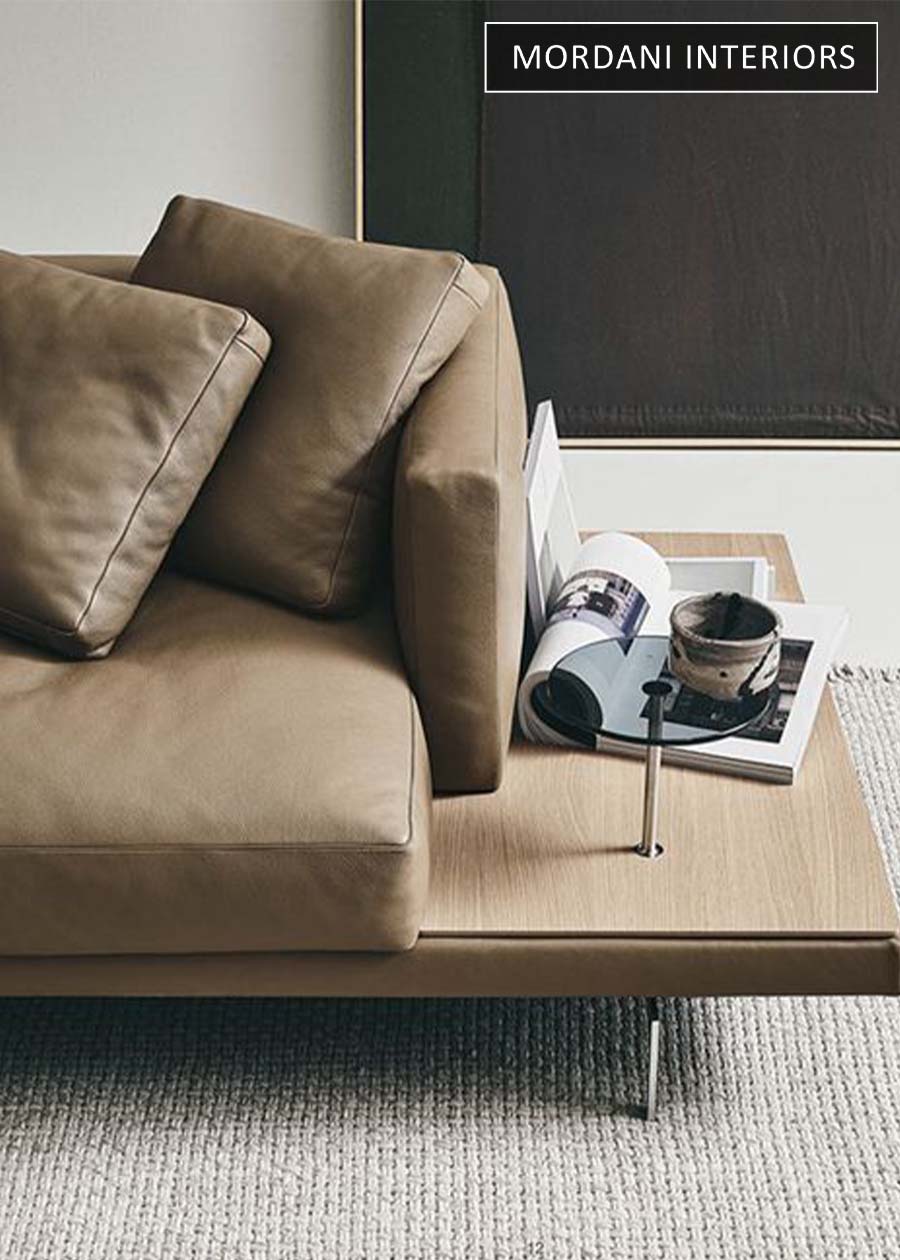 Khaki Beige Leather Upholstery